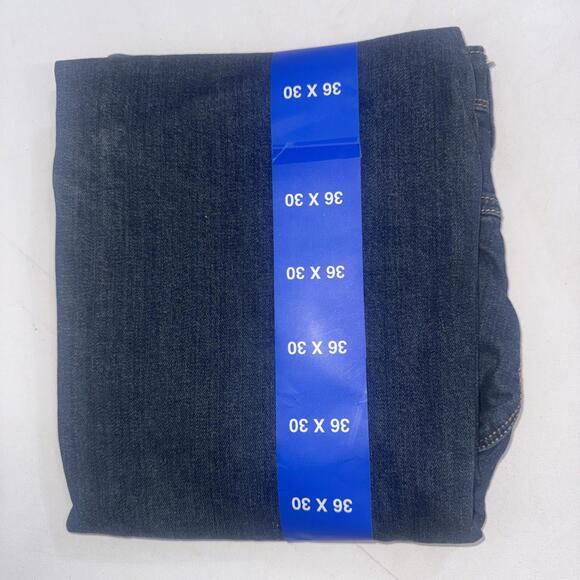 WRANGLER Men's Regular Fit Jeans Stretch - Dark Blue 36 x 30 New - Picture 4 of 4